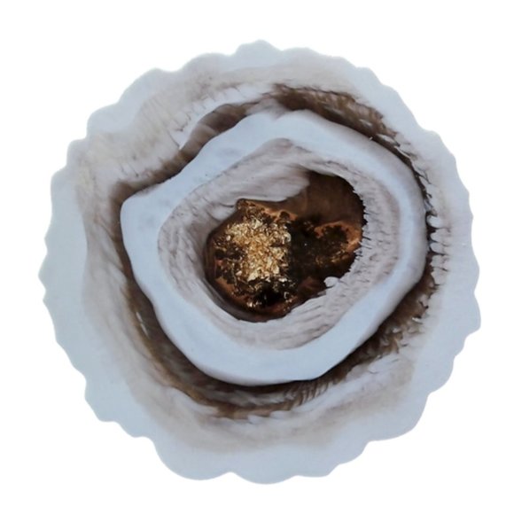 White Geode Cheeseboard